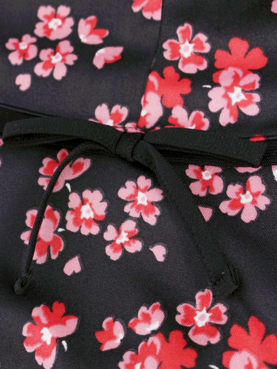 ギャラリービスコンティ 1298014 ワンピース 3 ブラック フラワープリント ITO9LTMKD41S