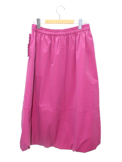 エムズグレイシー 417513 スカート 40 パープル パール付き 中綿入り ITPJDIPRWKAI