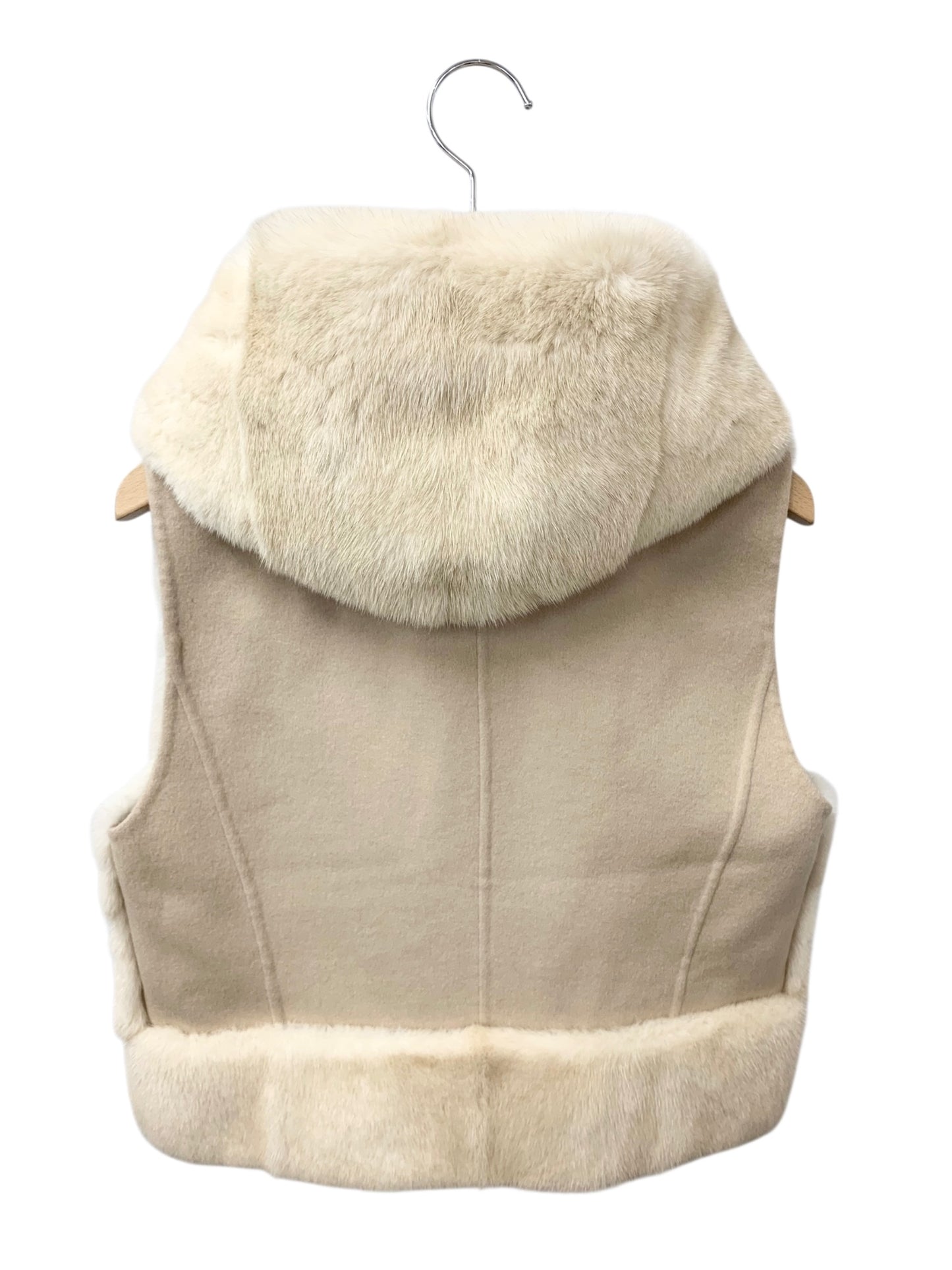フォクシーブティック Fur Vest Gray Pearl 34923 ジャケット 40 ベージュ ミンクファー リバーシブル ITMBIZ8FN408