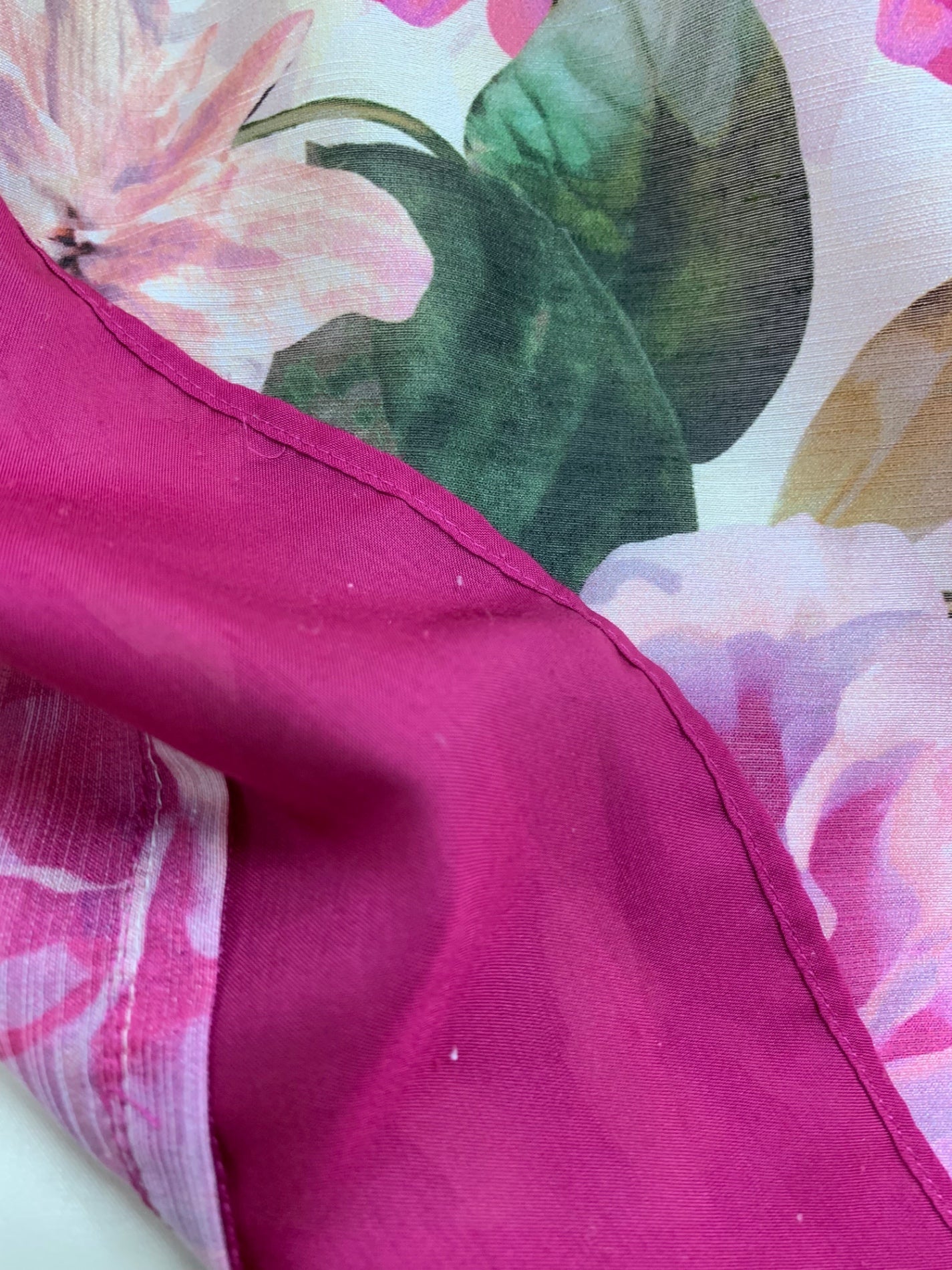 エムズグレイシー 花柄シャンタンワンピース 511324 38 ピンク ITKWSZXS1XJC