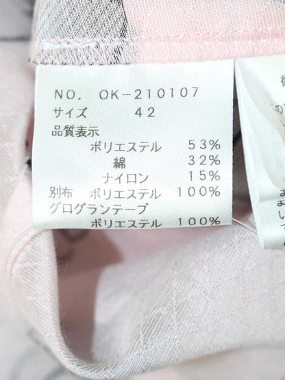 エムズグレイシー 210107 シャツ ブラウス 42 ピンク カメリア リボン IT3B8D4PGO34