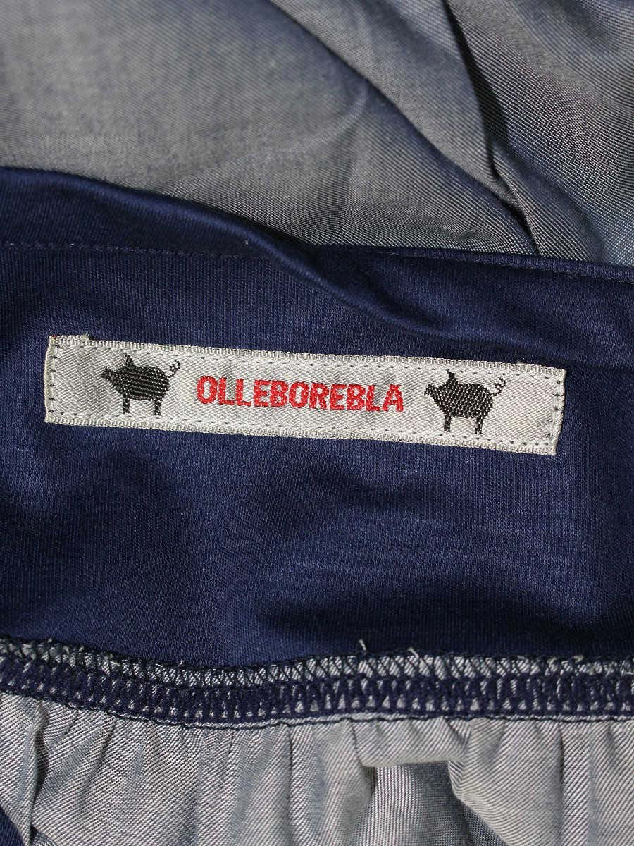 アルベロベロ 232512 チュニック M ネイビー ぶたさん HAVE A NICE DAY ウエストギャザー ITJNXRTE6VME