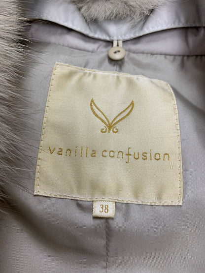ヴァニラコンフュージョン ダウンコート RFLW0901 ブルーフォックスファー付き 38 グレー IT490SRJJZSU