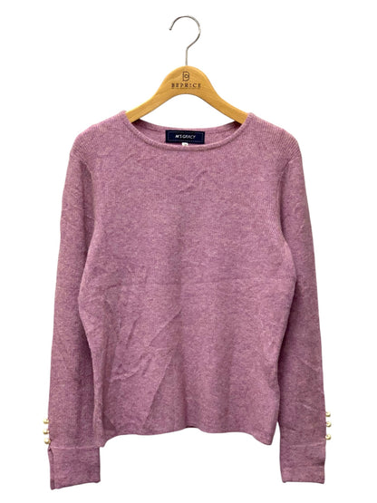エムズグレイシー Off Shoulder Knit 818596 ニット セーター 38 パープル ITZ63APG5P3U 【SALE】