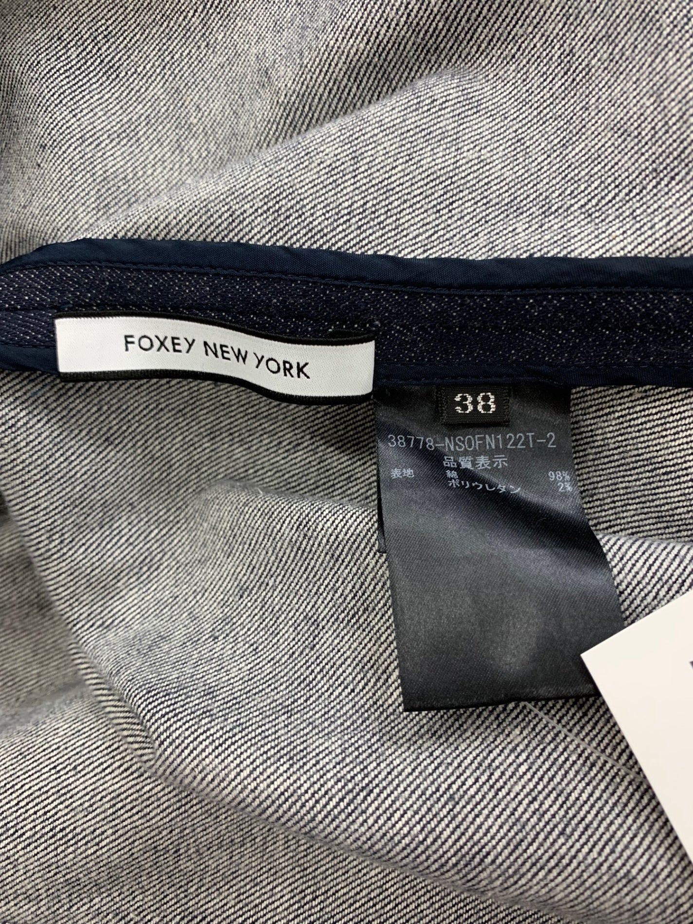 フォクシーニューヨーク Dress INDIGO 38778 ワンピース 38 ネイビー | 中古ブランド品・古着通販ビープライス