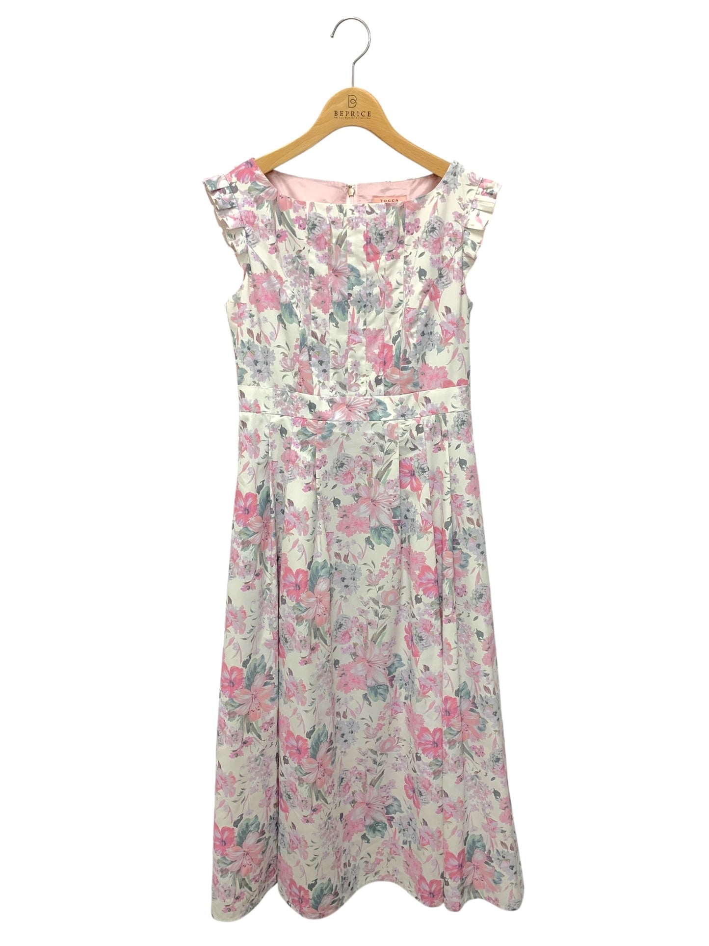 トッカ BOUQUT OF PINK ドレス OPTOGS0130 ワンピース 0 ホワイト フラワープリント ITA8KIXL9DYS
