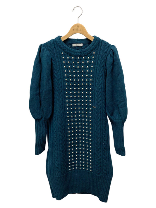 ルネ パールニットワンピース 6242780 ワンピース 36 グリーン ITCF2BJSKBDN