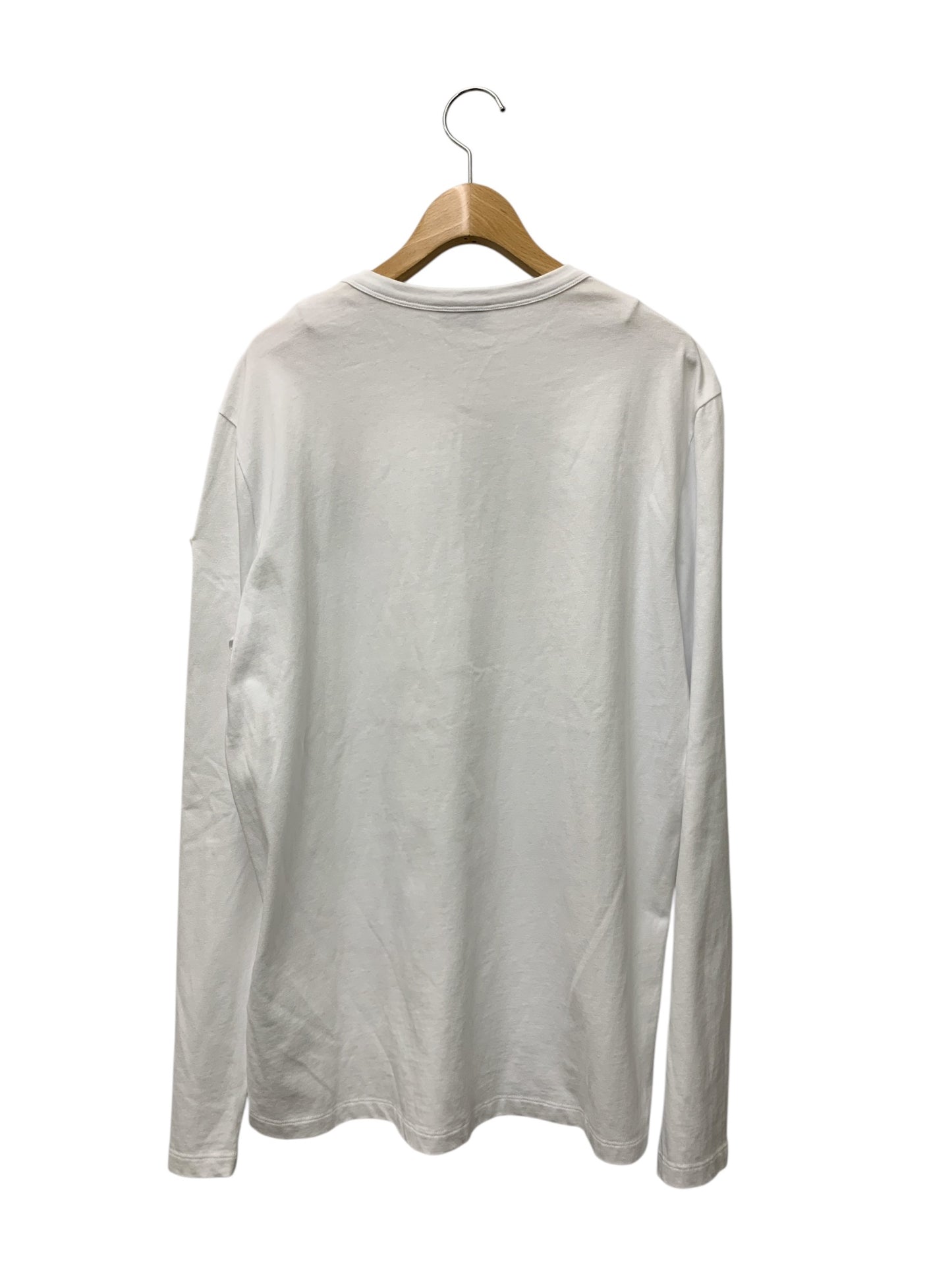 モンクレール MAGLIA T-SHIRT M/LUNGA LS T-SHIRT F20918D70710 8390T L ホワイト シリコンバッチ ロングTシャツ ITBG891QG6QG