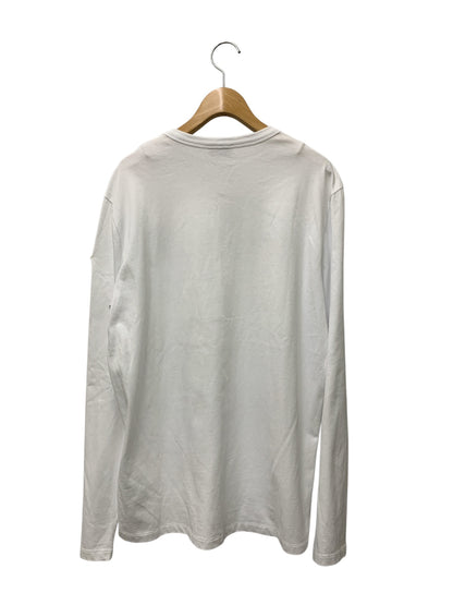 モンクレール MAGLIA T-SHIRT M/LUNGA LS T-SHIRT F20918D70710 8390T L ホワイト シリコンバッチ ロングTシャツ ITBG891QG6QG