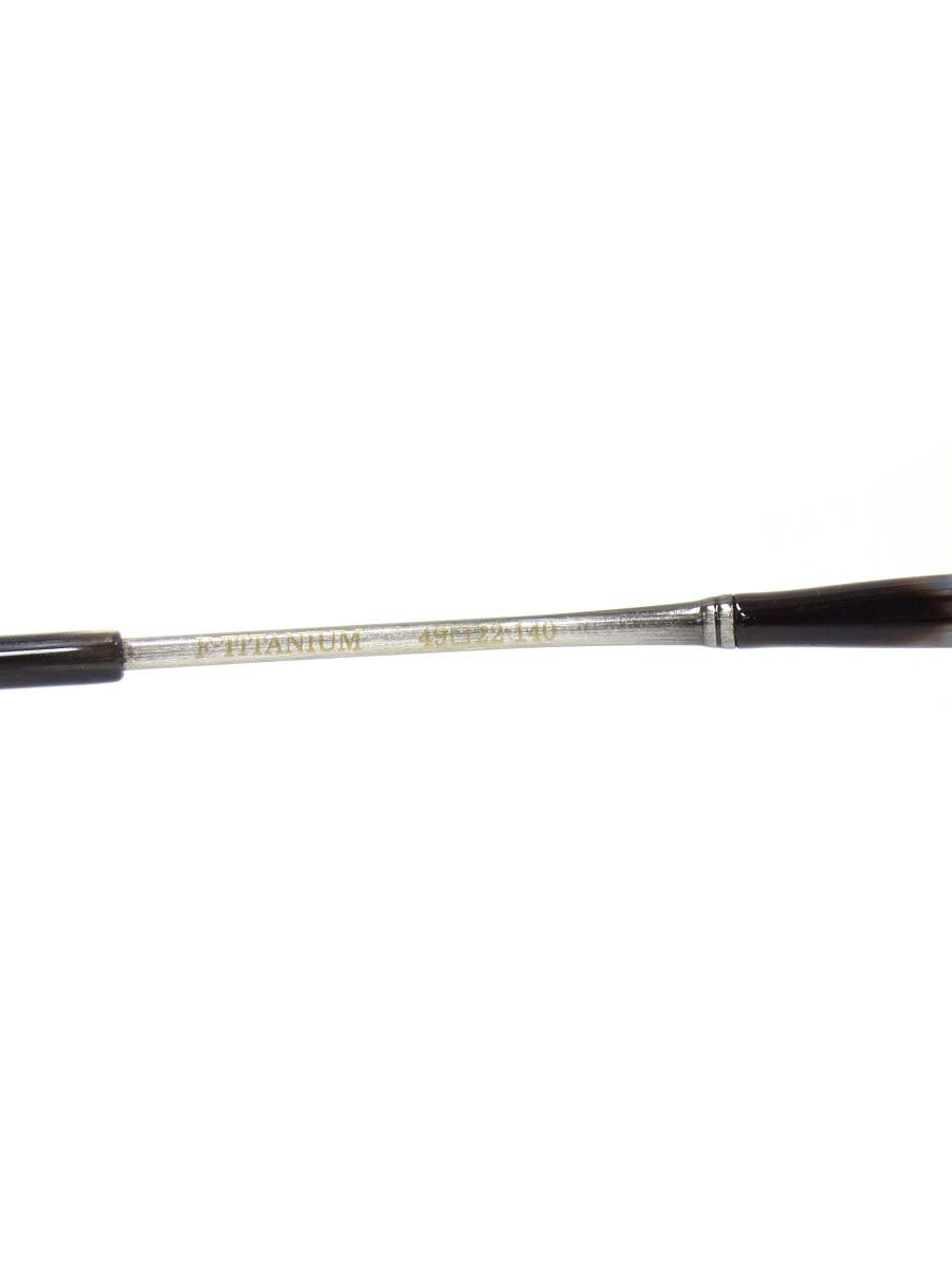 ノヴァ H-3033 メガネ シルバー/ブラウン メタルフレーム ハーフリム ウェリントン IT8AW4OT1LHC