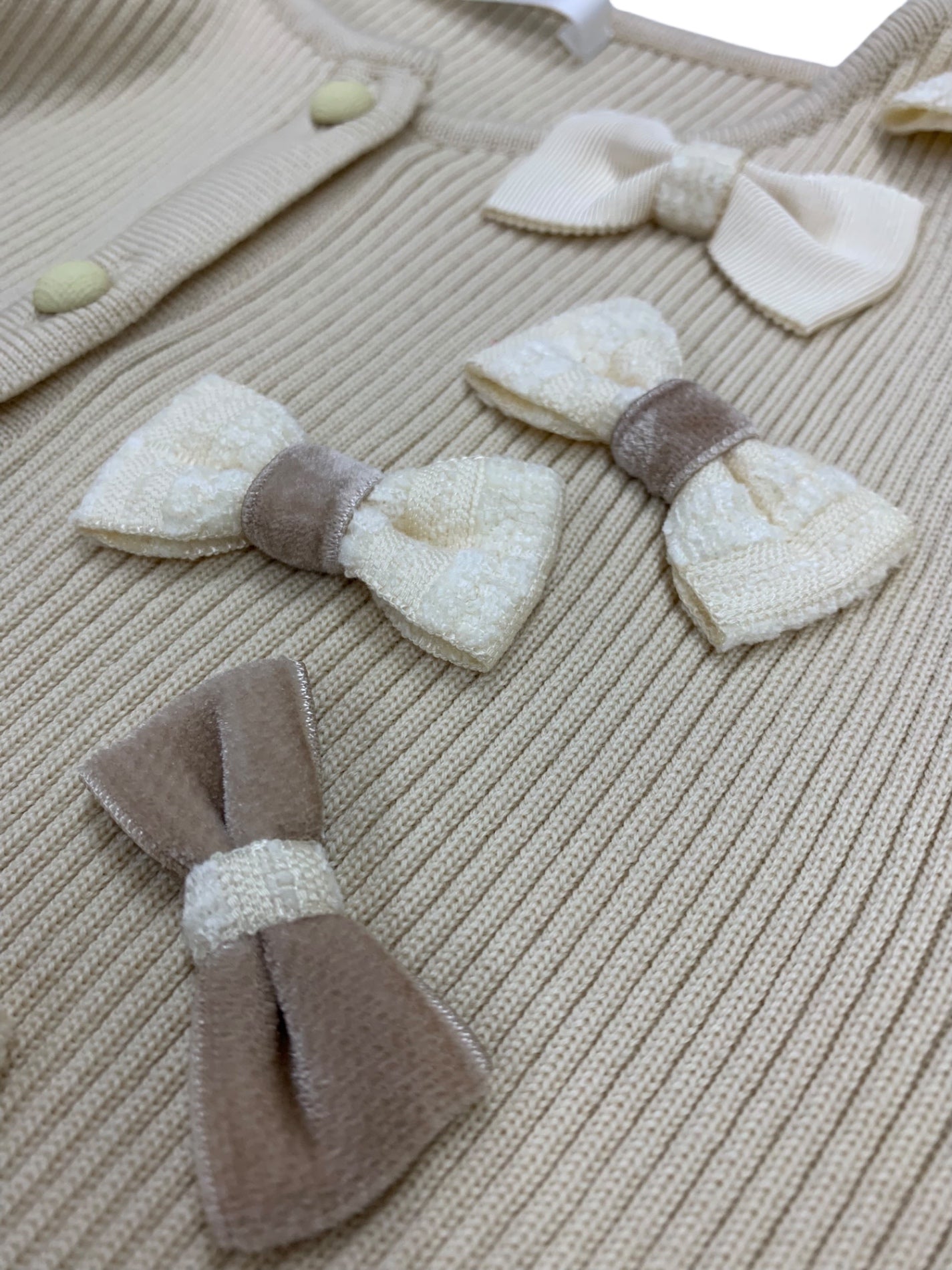 ルネ 6132481 カーディガン 36 ベージュ ニット リボン ITEMMN2PDGK8