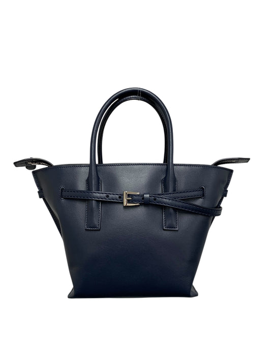 フォクシーブティック 39511 ハンドバッグ ネイビー レザー ダブルジップ ITQGNKXEZ9YU