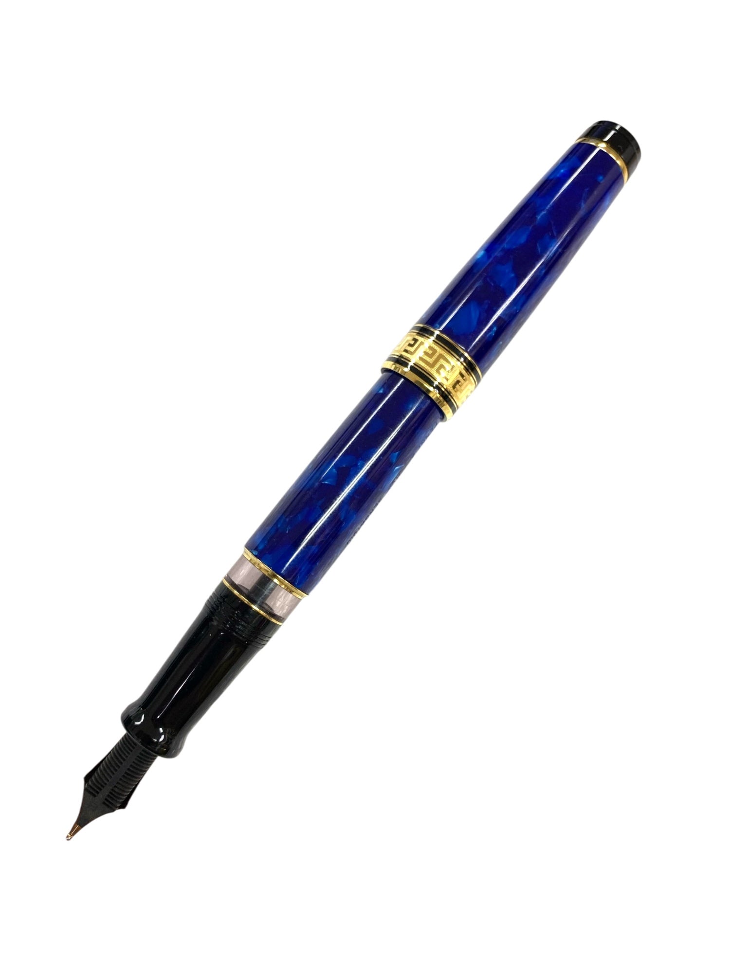 アウロラ 万年筆 オプティマ ブルーGT ブルー B 14K | 中古ブランド品