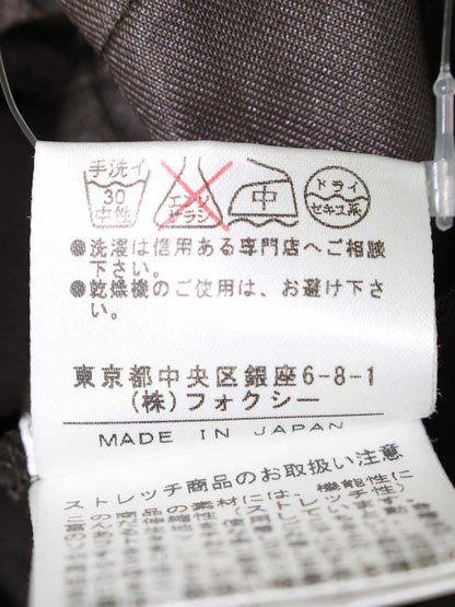 フォクシー 17550 ワンピース Ｍ ダークブラウン シャツワンピース ITY1L4R62SMI