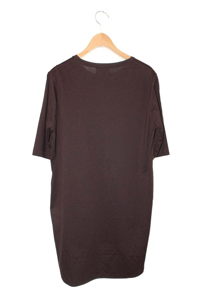 エイトン SUVIN60/2 ROUND HEM T-SHIRT KK.AG.IM.5016 01 ブラウン IT76CZ0QARSP 【SALE】