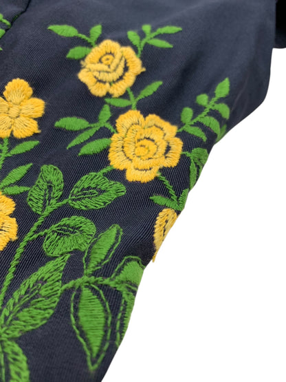 エムズグレイシー Flower pattern Embroidery Dress 911307 ワンピース 38 ネイビー IT78302XVIIK