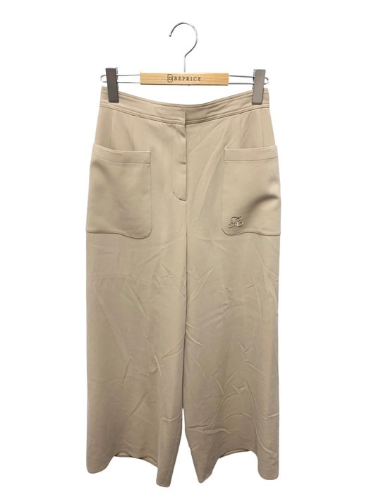 ルネ Embroidery Pocket Pants 5335030 ワイドパンツ 36 ベージュ IT2BI7QODRIR