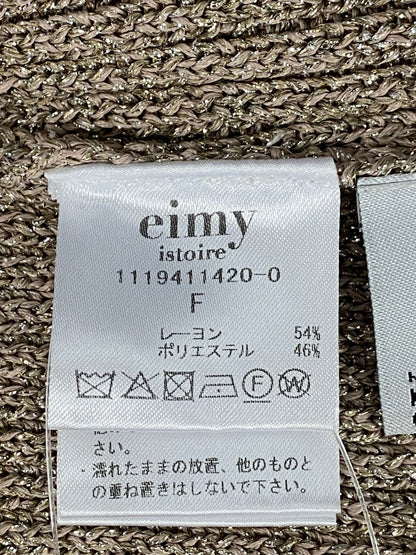 エイミーイストワール ラメボトルネックプルオーバーニット  1119411420-0  F ベージュ 2019AW ITKF2NO37DQE 【SALE】