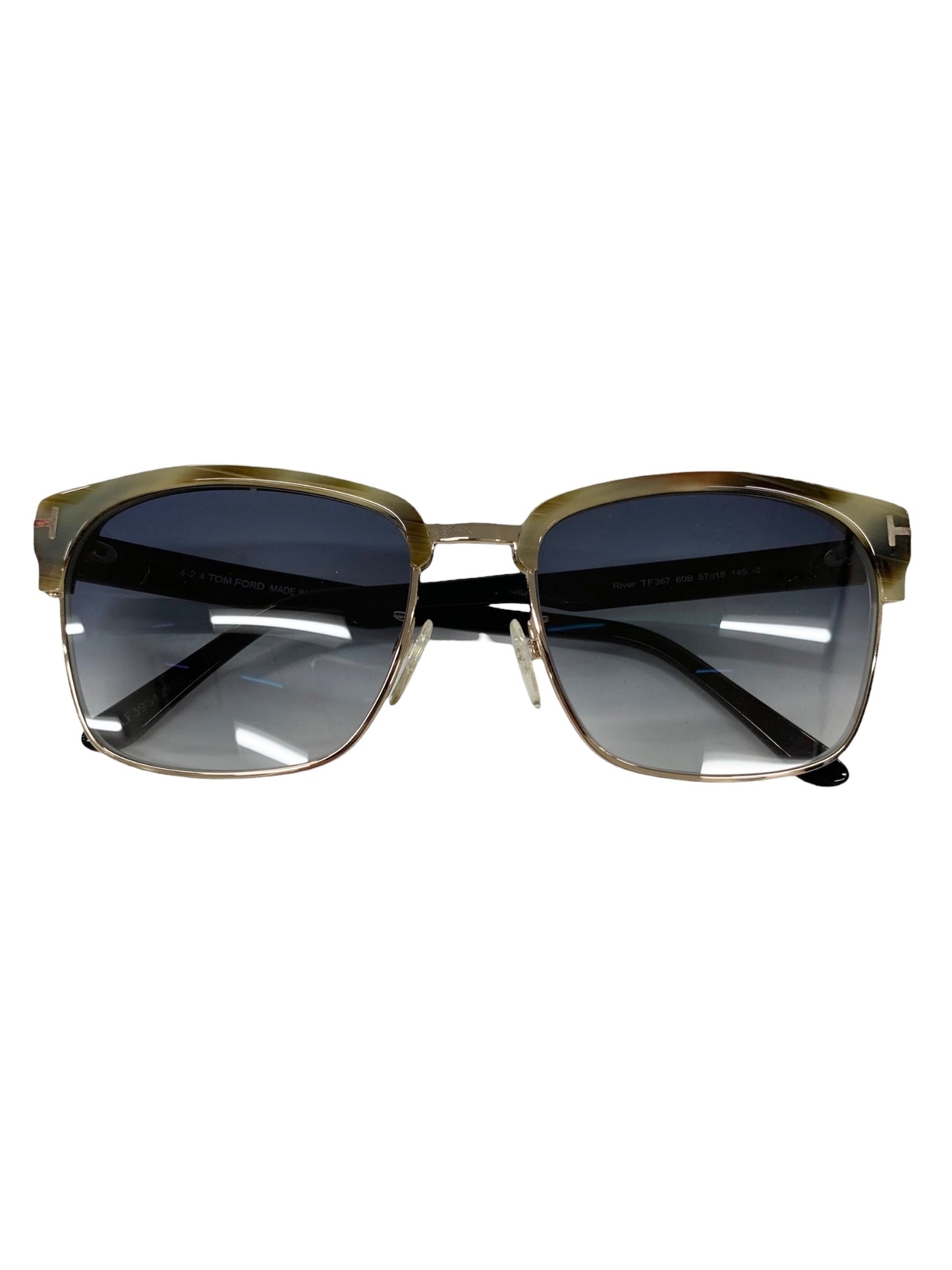 トムフォード River リバー TF367 サングラス ゴールド コンビフレーム ブロー ITN55ZZU1QW8