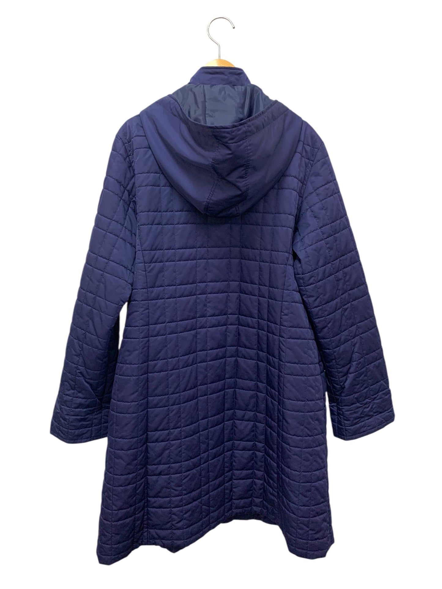 レオナールスポーツ 0526666 キルティングジャケット 42 ネイビー フード付 IT34W5JD5PT1