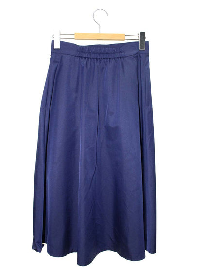 エムズグレイシー 317305 スカート 38 ネイビー タックフレア ITR8RLD87DJW