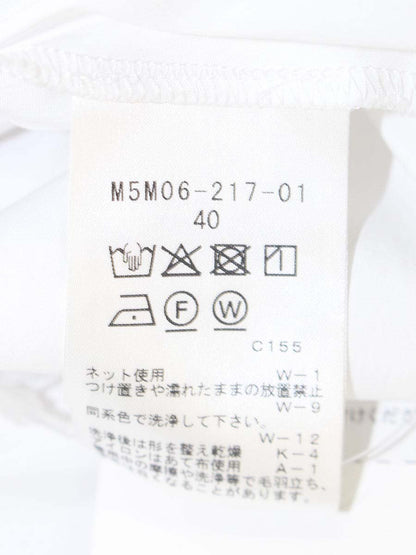 エポカ M5M06-217-01 シャツ 40 ホワイト ブラウス ペプラム ITFULO907H7G