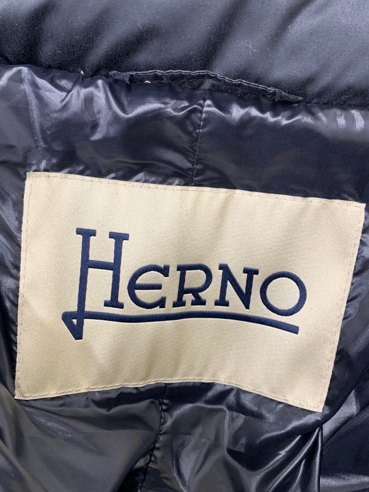 ヘルノ PI0836D 12198 9300 ダウンコート 50 ブラック フォックスファー ITQTGFETCFO0