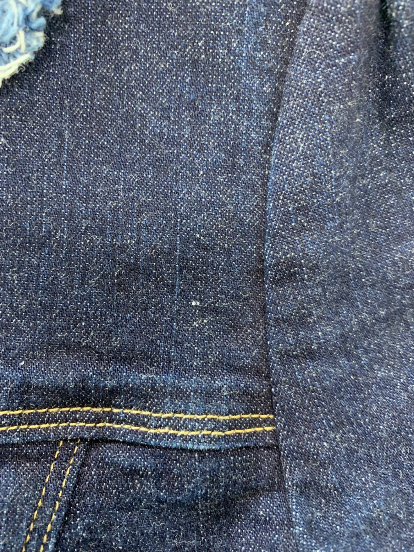 エムズグレイシー 014107 デニムジャケット 38 ブルー カメリアＷジップ フリンジ ITAF2GLZUF44