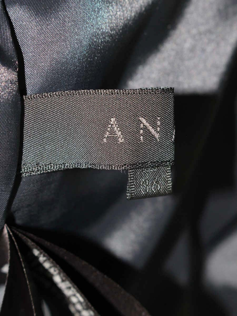 アナイ 10321-15-62-360 テーラードジャケット 36 ネイビーグリーン ベロア IT44LBMP3WGE