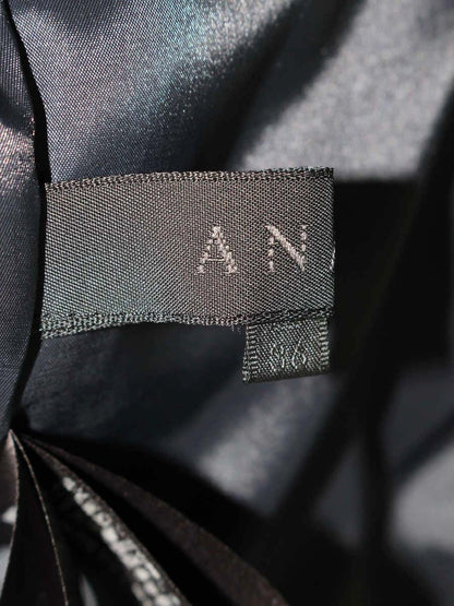 アナイ 10321-15-62-360 テーラードジャケット 36 ネイビーグリーン ベロア IT44LBMP3WGE