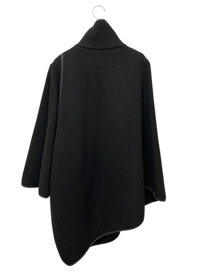 クロエ 18SMA71 ポンチョ 34 ブラック アシンメトリー ハイネック ITGY7ORP1O9V