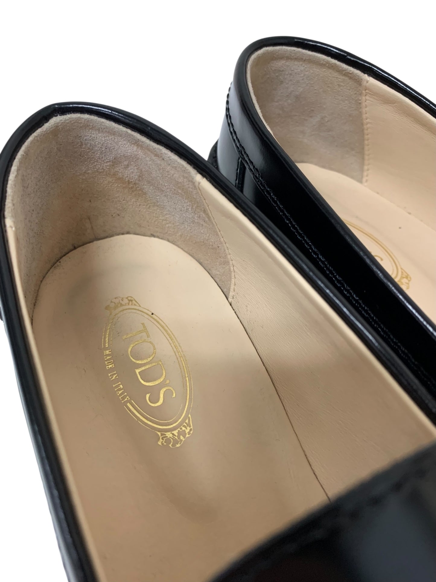 トッズ XXW59C0EN90SHAB999 ローファー 37 ブラック ケイト メタルチェーン IT3ODNMNP77K