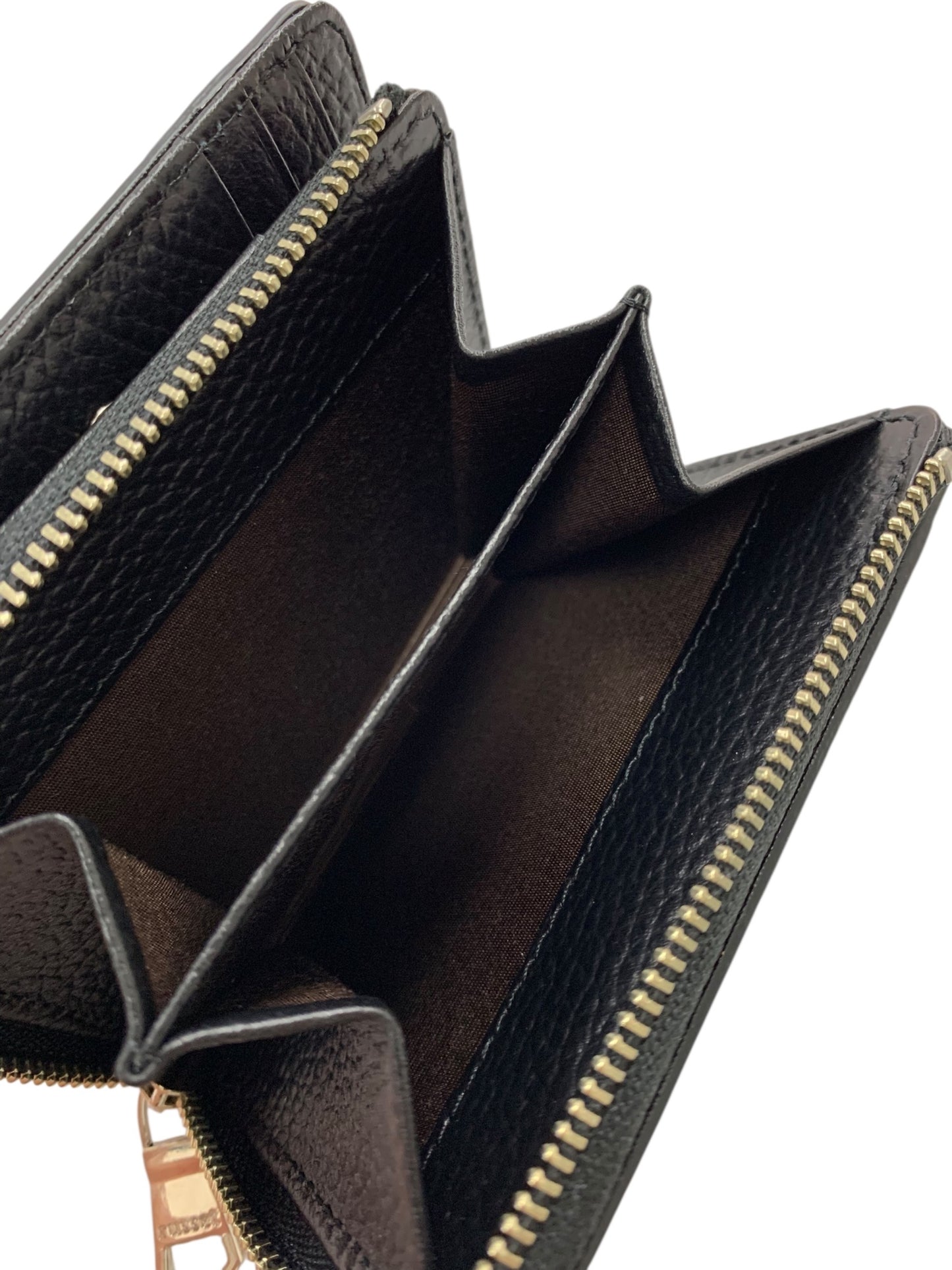 ラシット モノグラムプレート ハーフウォレット SO-376 二つ折り財布 ブラック レザー ITHXTG70DJM0