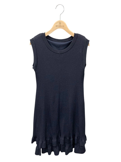 ルネ basic 5912060 ワンピース 36 ネイビー ティアード ニット ITS417BVTV9K