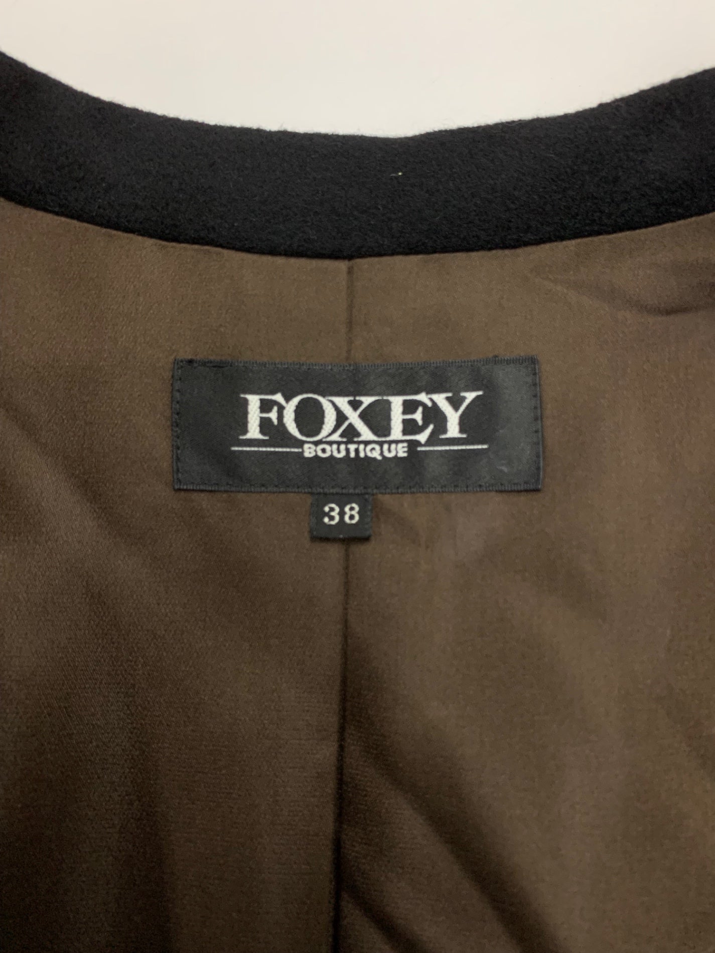 フォクシーブティック ACAE11-01 コート 38 ブラック カシミヤ SP品 ITO6NVNQL4QY