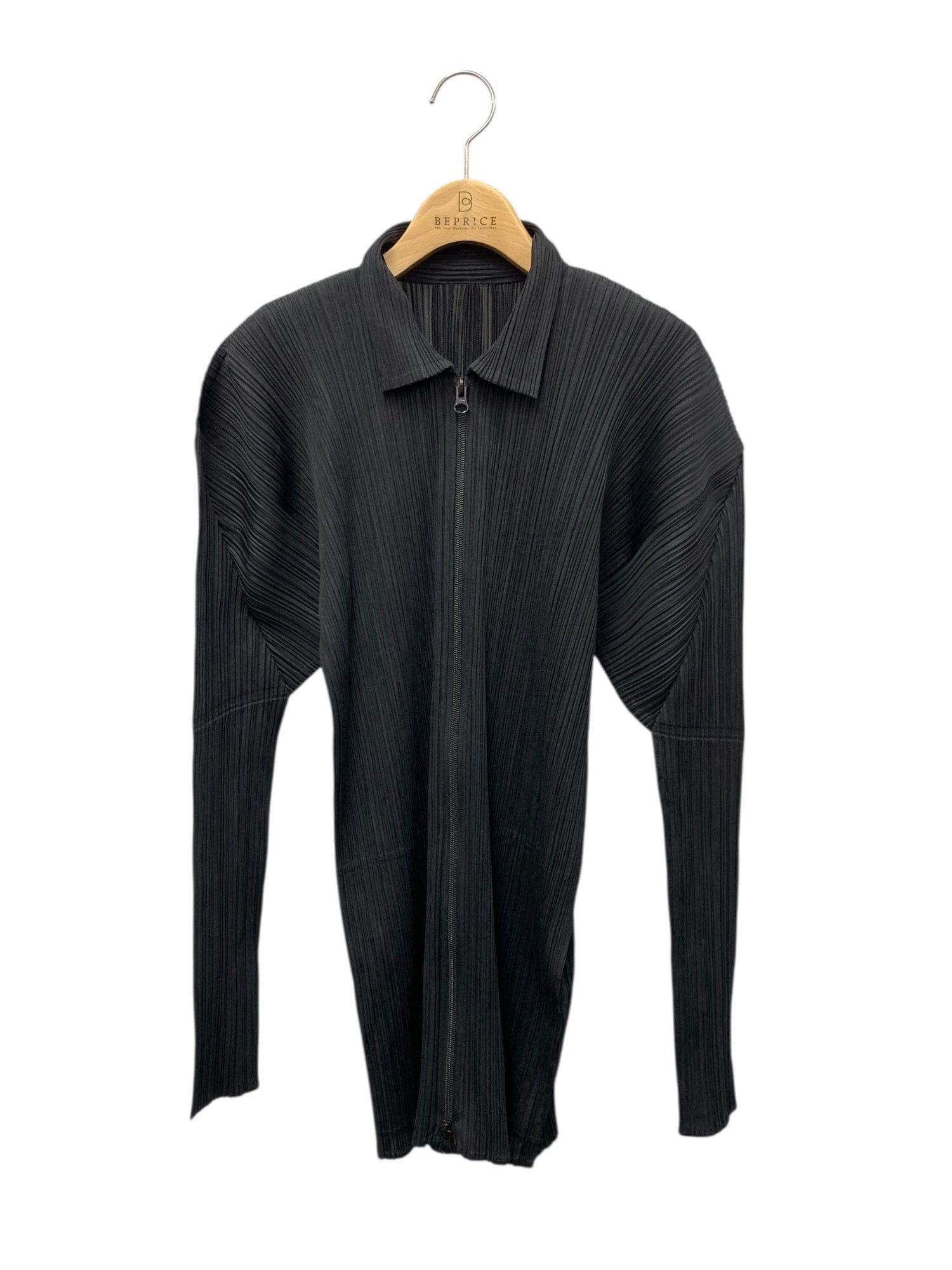 プリーツプリーズ 長袖 ブラック イッセイミヤケ ブラック プリーツプリーズ デザイン 長袖トップス