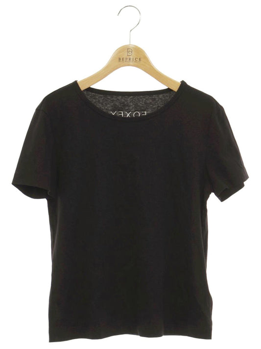 フォクシーニューヨーク 40130 トップス 38 ブラック ブレンド ロゴ IT3KVJK4KWF4