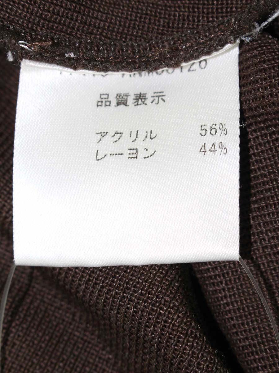 フォクシーブティック 17419 セーター 40 ブラウン タートルネック ITCAUTGT0VSQ
