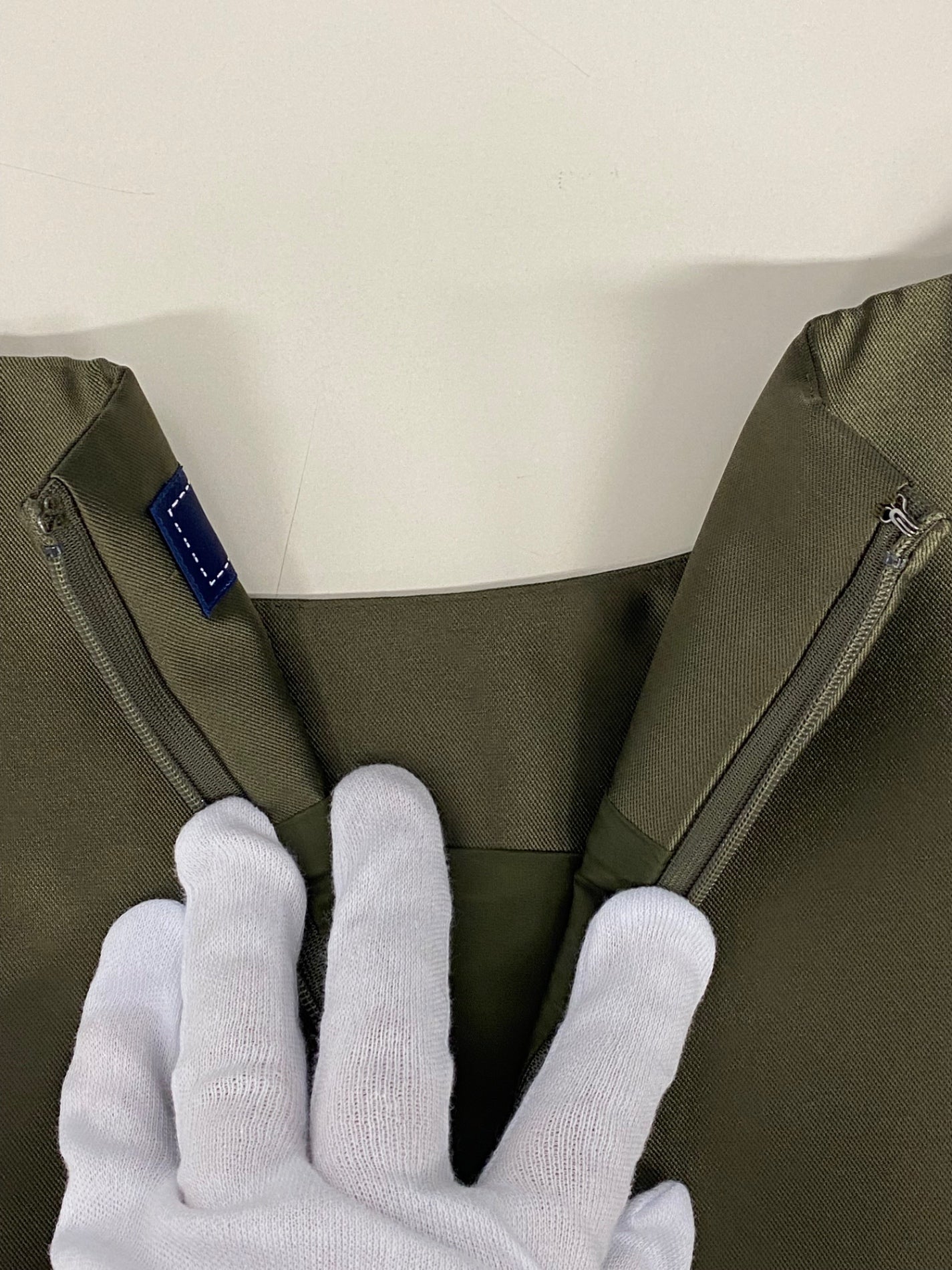 エムズグレイシー 721540 ワンピース 40 モスグリーン サテン リボン ITA1X281NLXC