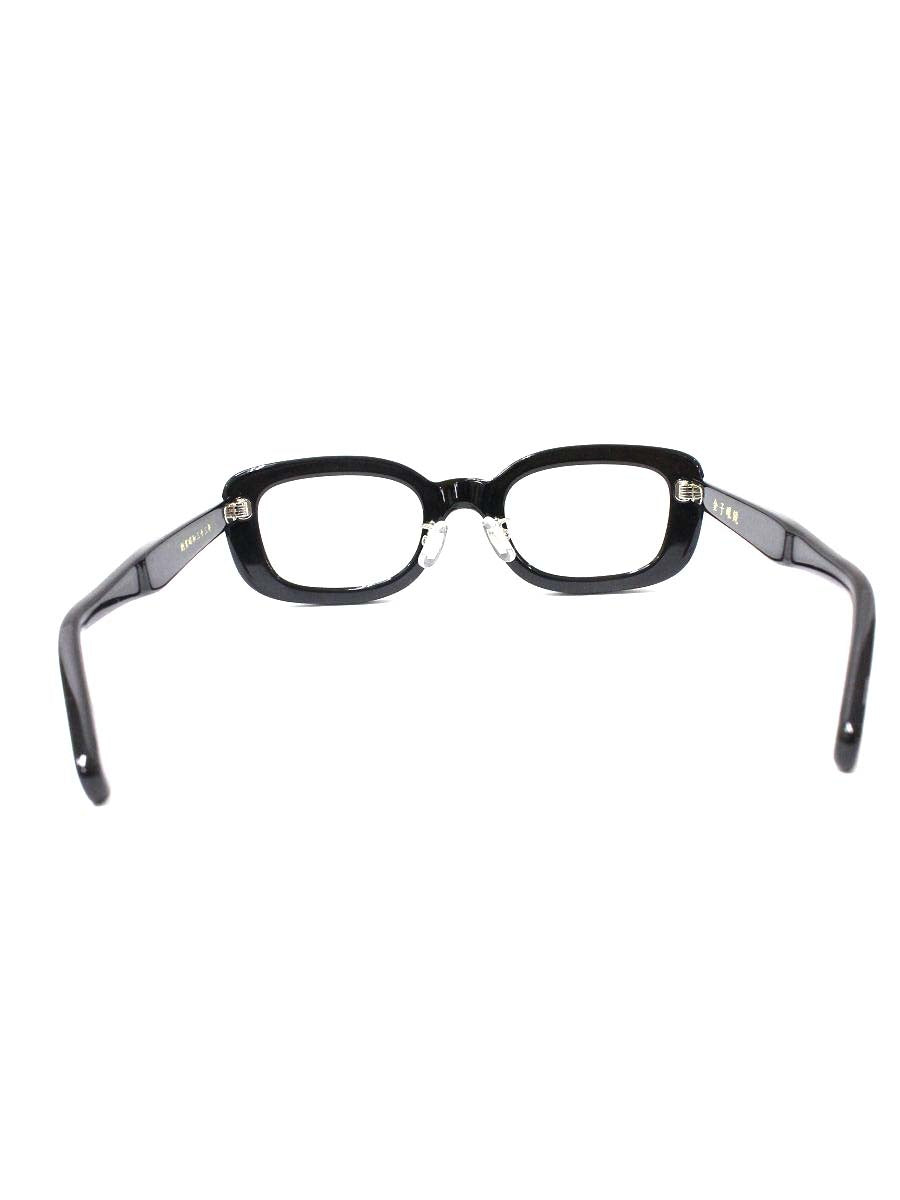 金子眼鏡 KC-62 メガネ ブラック セルフレーム スクエア ITS648TB2529