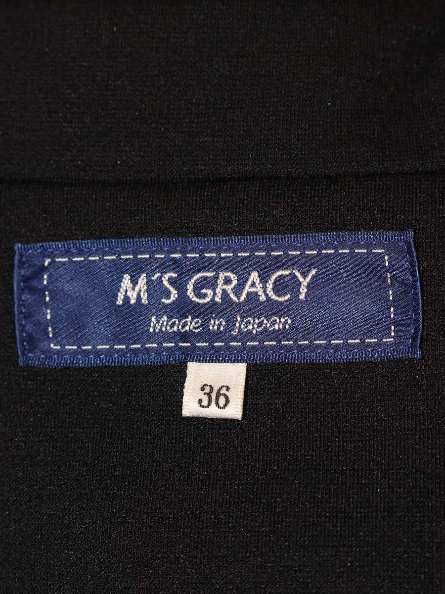 エムズグレイシー Jacket with a Bit 914511 ジャケット 36 ブラック ITAU8TAUR0OW