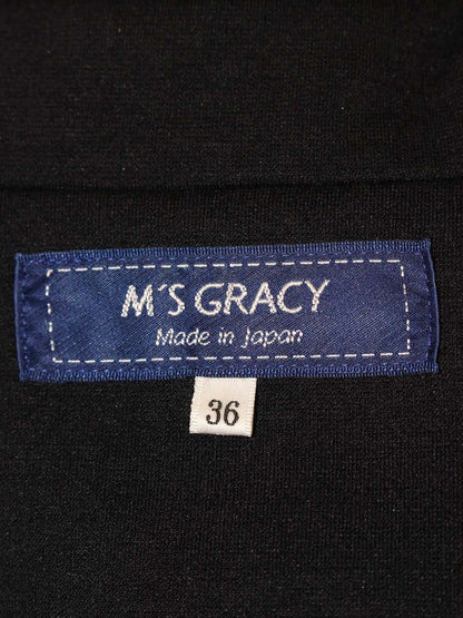 エムズグレイシー Jacket with a Bit 914511 ジャケット 36 ブラック ITAU8TAUR0OW