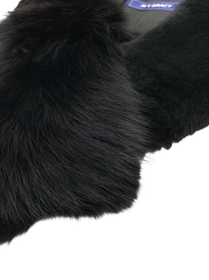 エムズグレイシー Rex x Fox Fur Stole 896502 ストール/ショール F ブラック ITAC07NTWFG7
