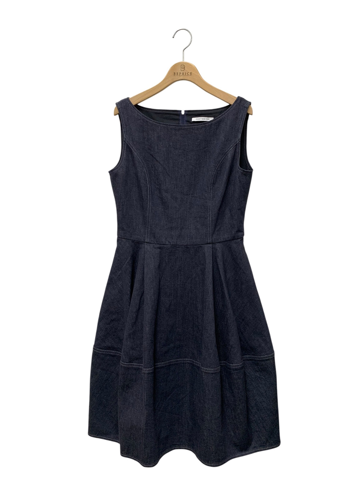 フォクシーニューヨーク  Dress Denim Baron 41682 ワンピース 42 ネイビー ITVDA2Q8ZV2S