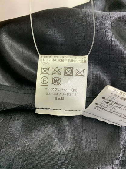 エムズグレイシー 017544 スカート 38 ブラック フェイクレザー ティアード ITWD04DG8DTC