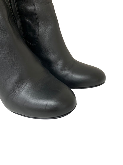 マックスマーラ ブーツ 37 ブラック ラウンドトゥ サイドジップ ITSOM4PDEUV4 【SALE】