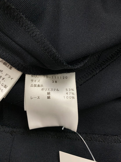 エムズグレイシー 111120 ワンピース 38 ネイビー レース付きレディシックドレス ITTXSZRA8NP4