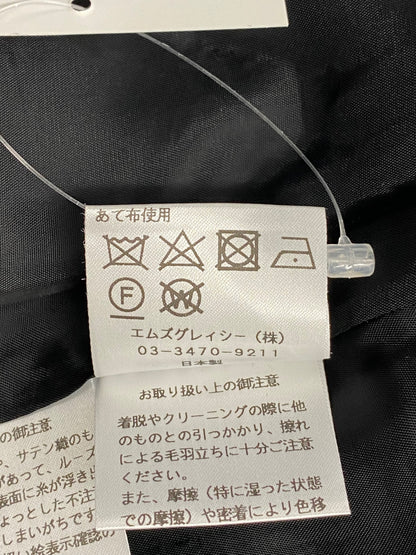 エムズグレイシー 727703 スカート 38 ブラック ツイード 切替 IT1KNGIR8D70 【SALE】