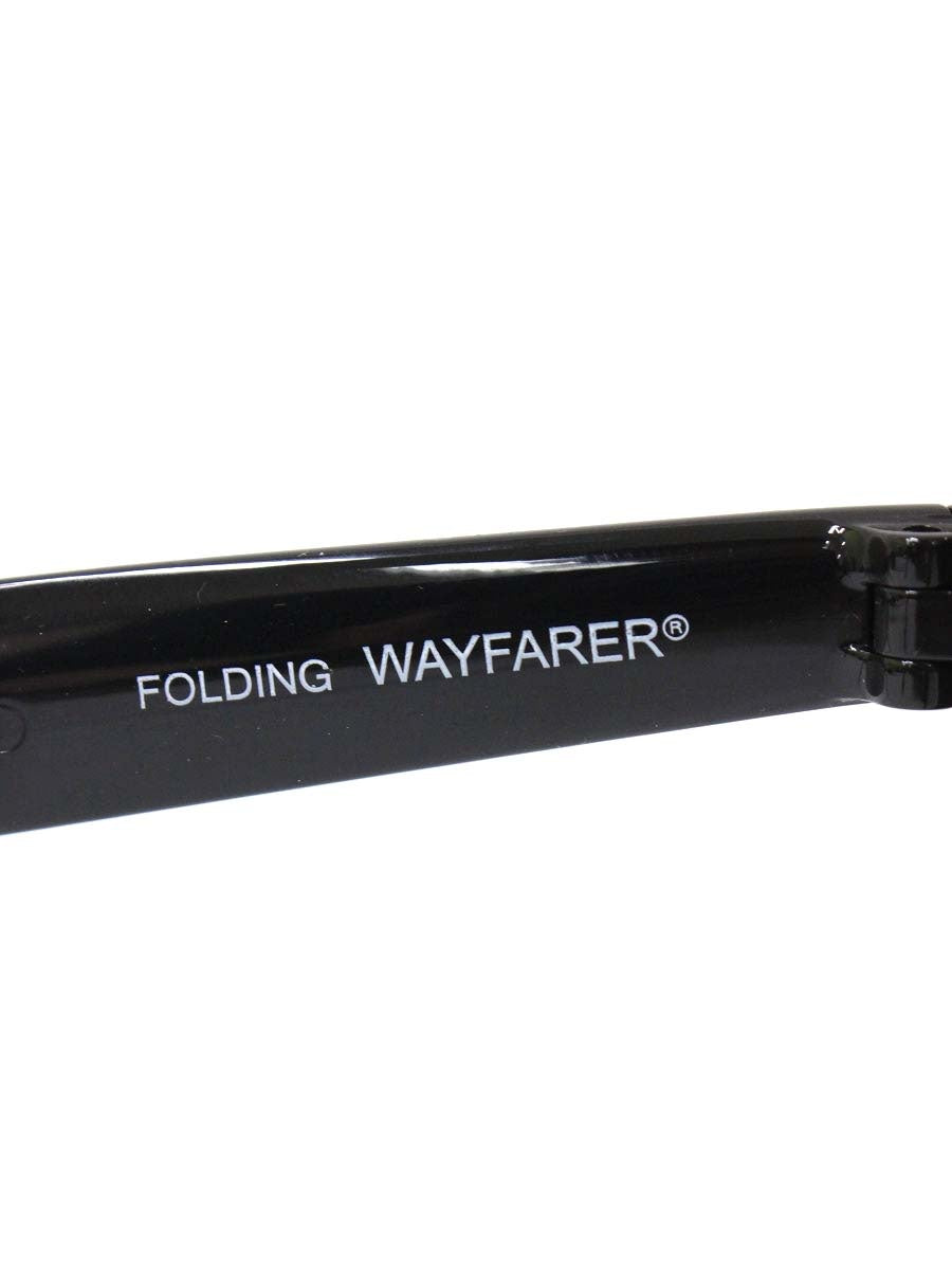 レイバン WAYFARER FOLDING CLASSIC RB4105 メガネ ブラック 折りたたみ セルフレーム ウェリントン IT1SP1P01ZYH