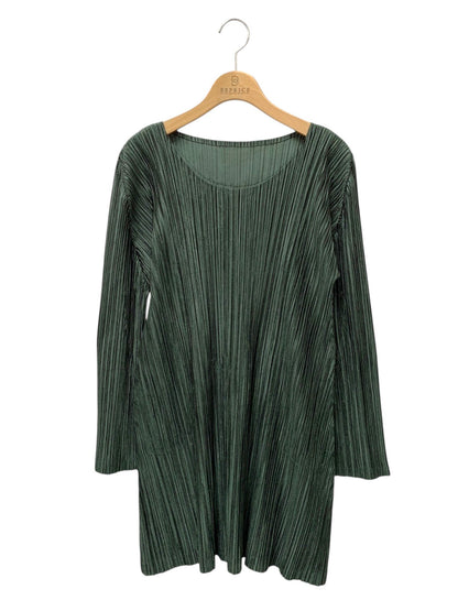 PLEATS PLEASE プリーツプリーズイッセイミヤケ ワンピース PP33-JT207 長袖 カーキグリーン 3 ITNKV0C68FP4